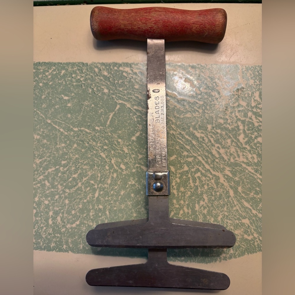 Vintage Silver Kitchen Blade